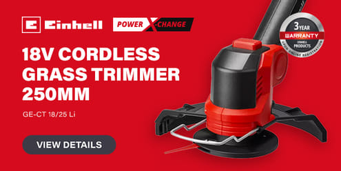 Einhell GE-CT 18/25 Li 18v Cordless Grass Trimmer 250mm Einhell GE-CT 18/25 Li 18v Cordless Grass Trimmer 250mm