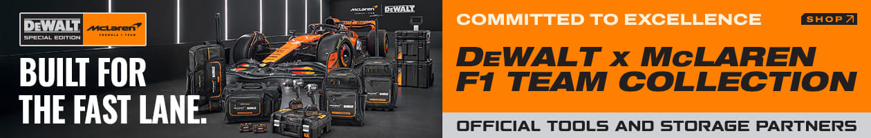 DeWalt X McLaren F1 Team Special Edition Tools