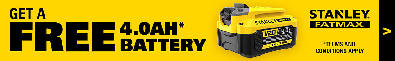 Stanley Fatmax V20 Free 18v Battery Redemption
