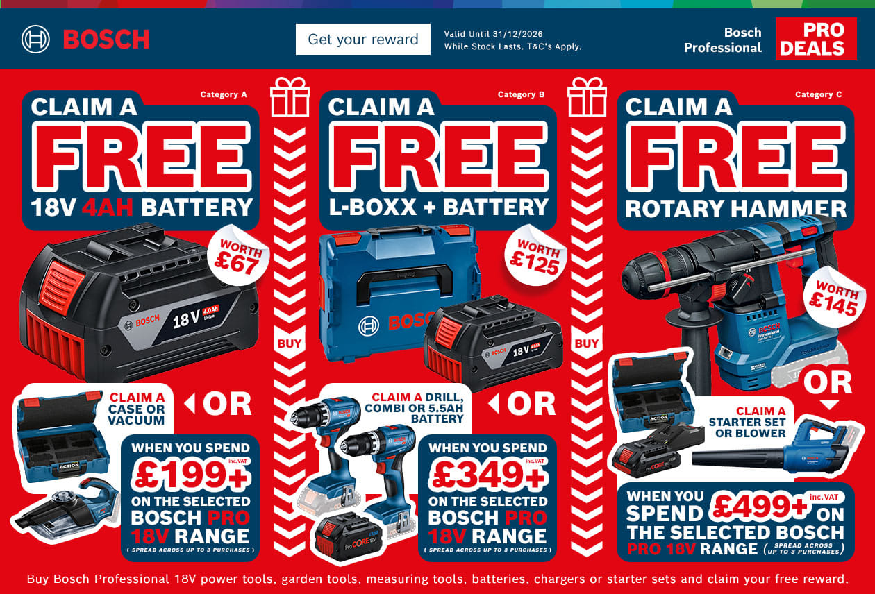 Bosch Professional Claim Free 18V Battery or Tool Bosch Professional Claim Free 18V Battery or Tool