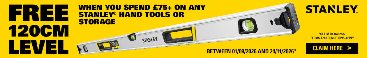 Claim A FREE Stanley Fatmax Xtreme 120cm Box Beam Level Redemption