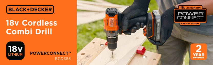 Black and Decker BCD383 18v Cordless Combi Drill Combi Drills