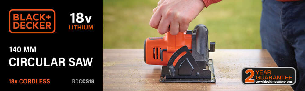 Black Decker BDCCS18 18v Cordless Circular Saw 140mm