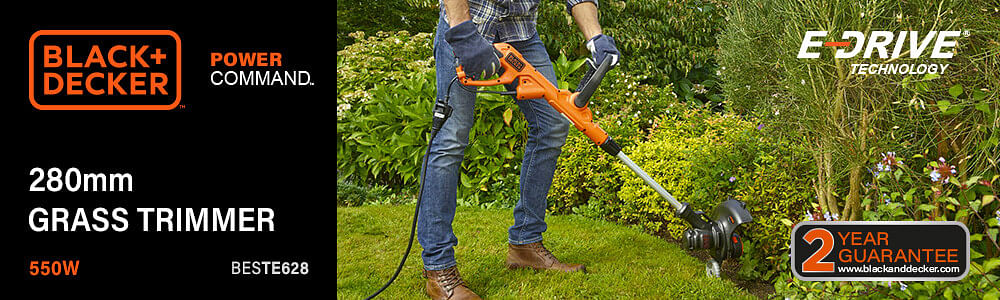 Black and Decker BESTE628 Power Command Grass Trimmer 280mm