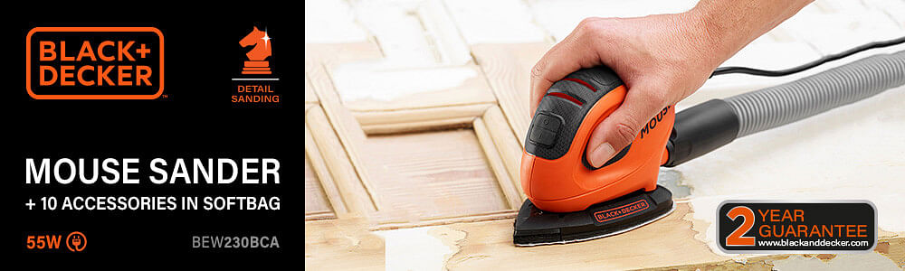 Black and decker bew230 deals mouse sander 240v