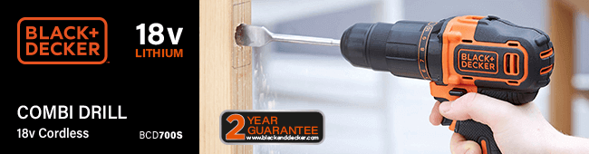 Decker BCD700S 18v Cordless Combi Drill 