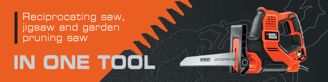 BLACK DECKER BDCR18E1-QW Accu-reciprozaag, 1 accu, 1 lemmet van 140 mm, 18 V