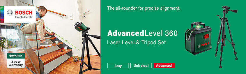 Bosch ADVANCEDLEVEL 360 Self Levelling Cross Line Green Laser