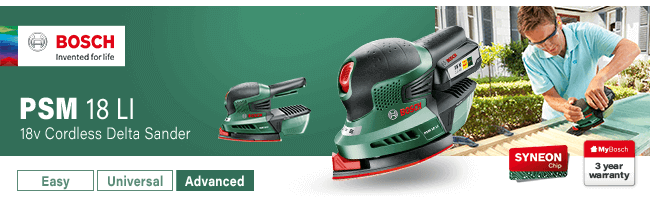 Bosch PSM 18 LI 18v Cordless Detail 