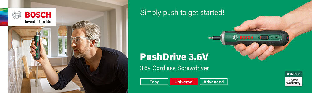 Bosch PUSHDRIVE 3.6v Cordless Screwdriver Electric Screwdrivers