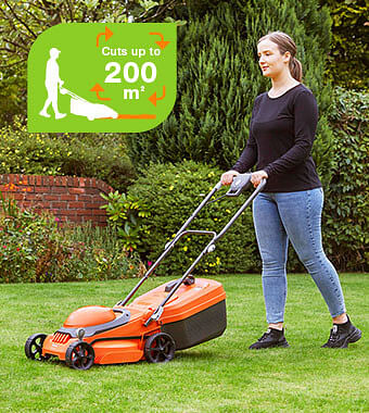 Cordless 2024 flymo lawnmowers