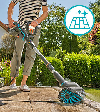 Gardena 14841-55 18v Kablosuz AquaBrush Patio Çok Amaçlı Temizleyici