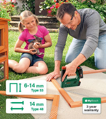 Bosch UNIVERSAL TACKER 18V-14 P4A 18v Cordless Nail Tacker Bosch UNIVERSAL TACKER 18V-14 P4A 18v Cordless Nail Tacker