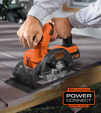 Black Decker BDCCS18 Power Connect Cordless Circular Saw 140mm