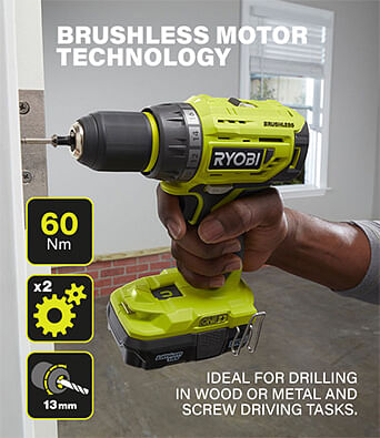 Ryobi R18DD7 ONE 18v Cordless Brushless Drill Driver Drill Drivers