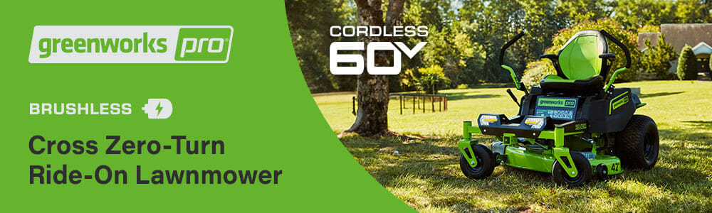 Greenworks GD60CRZ106 60v Cordless Brushless Cross Zero Turn Ride