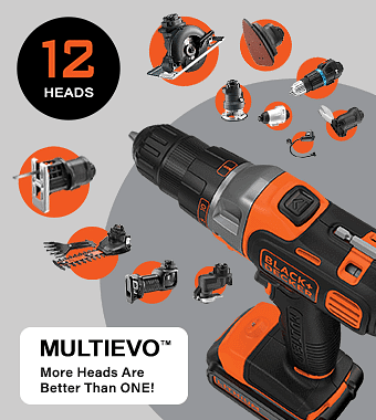 Black and Decker MT218K MULTiEVO 18v Cordless Multi Tool | Drill
