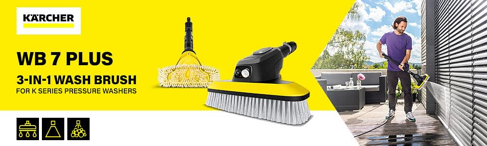 Karcher WB 7 Plus 3 In 1 Wash Brush - 2.644-374.0 - YouTube
