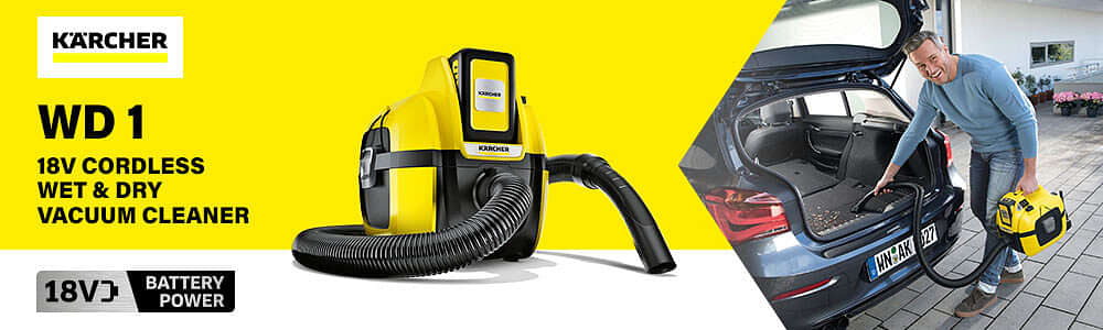 Karcher WD1 18v Cordless Wet Dry Vacuum Cleaner 7L