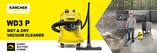 NEW KARCHER WD3 CAR VACUUM CLEANER WET DRY GARDEN HOUSE dust extractor