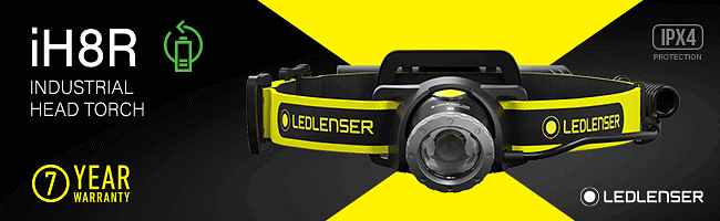 matrix Tanzania Forbrydelse LED Lenser iH8R Industrial Rechargeable LED Head Torch | Torches