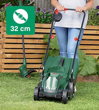 Bosch 32cm best sale electric rotary lawnmower