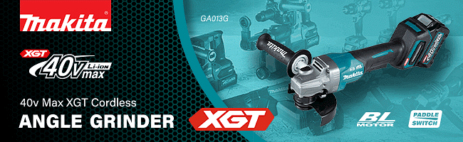 Makita GA013G 40v Max XGT Cordless Brushless Angle Grinder 125mm Angle Grinders