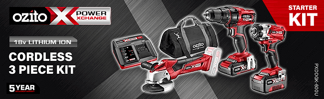 Ozito cordless combo discount kit