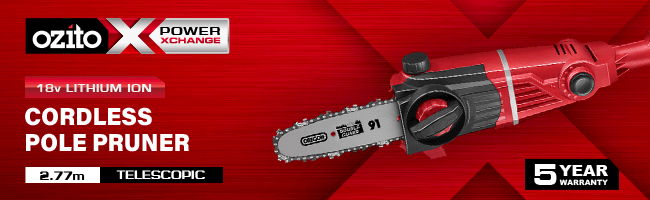 Ozito PXCPPS 18v Cordless Telescopic 