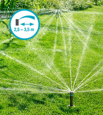 Gardena Irrigatore Pop-up S 50 Per Prati Fino A 50 M² - Gittata 4 M Con Filettatura 1/2"