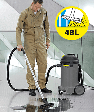 elke keer inrichting Luiheid Karcher NT 48/1 Professional Wet and Dry Vacuum Cleaner 48L | Vacuum  Cleaners