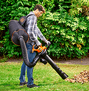 Black and Decker BEBLV301 Garden Vacuum and Leaf Blower with Back Pack  Collection and Rake
