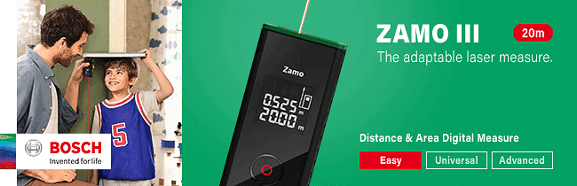 Bosch Zamo III télémètre laser 20m + accessoires