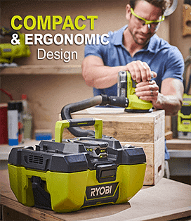Ryobi R18PV ONE+ Compact & Ergonomic Design