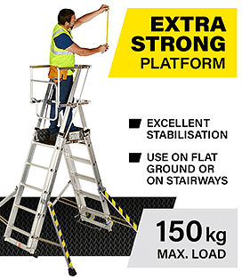 Werner TELEGUARD Telescopic Platform Ladder Towers
