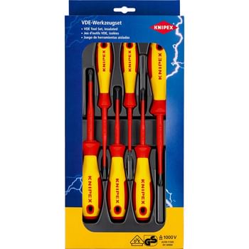 Knipex 6 Piece VDE Insulated Screwdriver Set