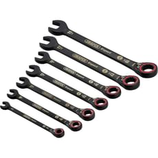Draper Expert Hi Torq 7 Piece Reversible Ratchet Combination Spanner Set