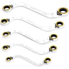 Draper Expert Hi Torq 5 Piece Double Ring Ratchet S Shape Spanner Set