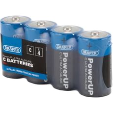 Draper Powerup Ultra Alkaline C Cell Batteries