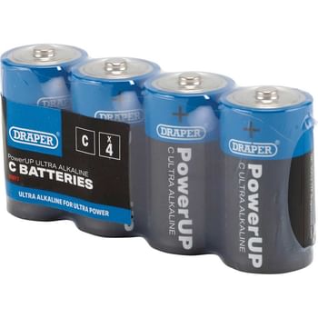 Draper Powerup Ultra Alkaline C Cell Batteries