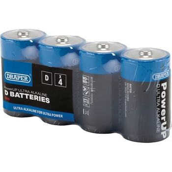 Draper Powerup Ultra Alkaline D Cell Batteries