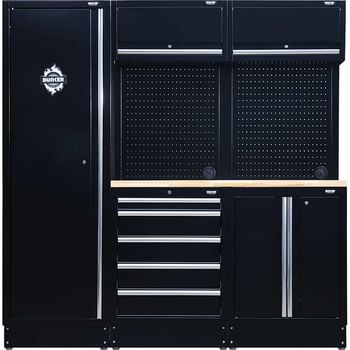 Bunker 11 Piece Hardwood Worktop Modular Storage System