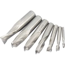 Draper 4 Piece HSS End Mill Set for 34023 Milling and Drilling Machine