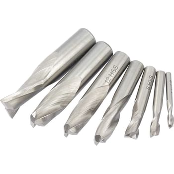 Draper 4 Piece HSS End Mill Set for 34023 Milling and Drilling Machine