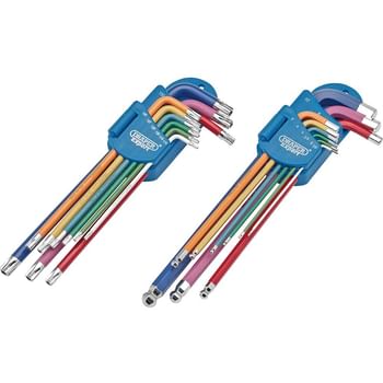 Draper Expert 18 Piece Long Arm Torx and Hex Key Set Metric Draper Expert 18 Piece Long Arm Torx and Hex Key Set Metric