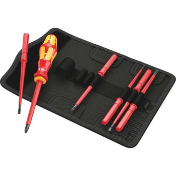 Wera 7 Piece 60I/65I Kraftform Kompakt VDE Insulated Interchangeable Screwdriver Set