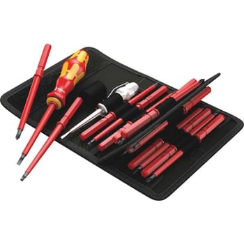 Wera 16 Piece 60I/65I/67I Kraftform Kompakt VDE Insulated Interchangeable Screwdriver Set