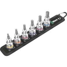Wera 6 Piece 1/2 Drive Zyklop In-Hex Hf Bit Socket Set Wera 6 Piece 1/2 Drive Zyklop In-Hex Hf Bit Socket Set