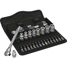 Wera 8100 SA11 Zyklop 28 Piece 1/4" Drive Socket and Bit Set