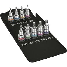 Wera 8767C HF Zyklop 9 Piece 1/2" Drive Torx Bit Socket Set Wera 8767C HF Zyklop 9 Piece 1/2" Drive Torx Bit Socket Set